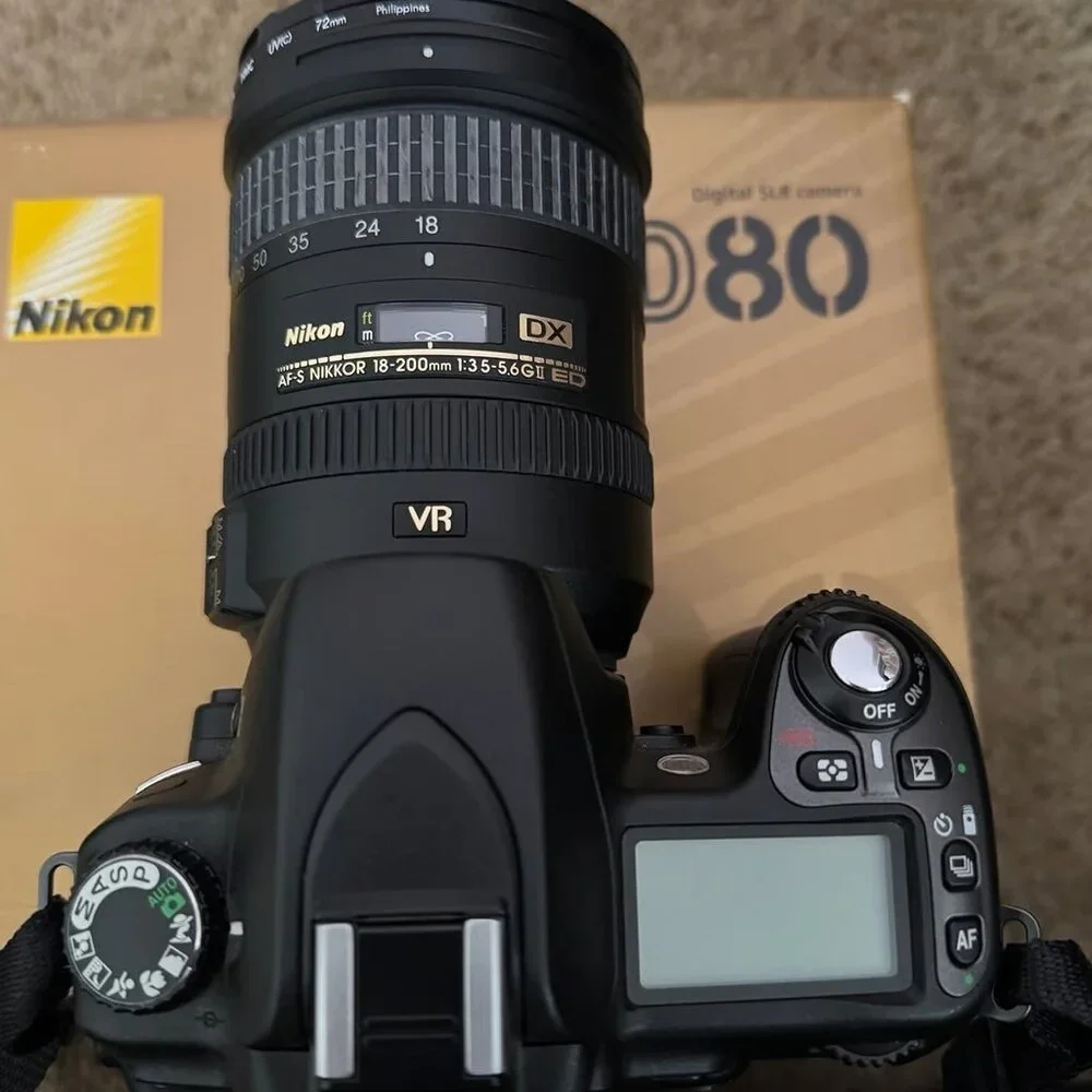 Nikon D80 with 18-200 lens